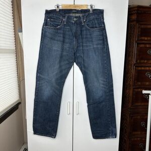 Polo Ralph Lauren Classic Straight Jeans Pants Casual Men's Sz 32x30 Blue Denim